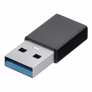 Adapteri Type C - USB A 3.0 Blue Star - musta