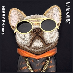 NIMMY Suojakuori GLASSES COOL DOG iPhone 16 Pro:lle musta