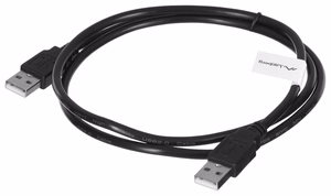 Lanberg CA-USBA-20CU-0010-BK USB kaapeli 1m 2.0 USB A musta