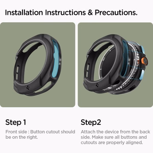 Spigen Liquid Air Suojakuori Samsung Galaxy Watch 8 Classic 46mm:lle - Musta