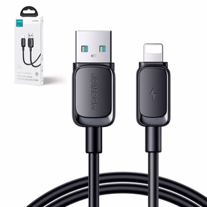 Joyroom Multi-Color Series A14 Lightning / USB-A 2.4A kaapeli 2m - musta