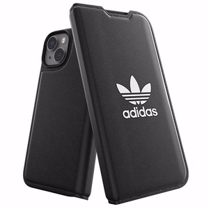 Adidas OR Booklet Case BASIC iPhone 14 6.1 musta/musta valkoinen 50181