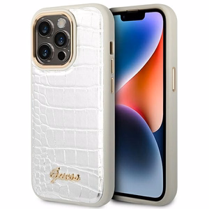 Guess Croco Collection kotelo iPhone 14 Pro 6.1" - hopea