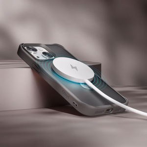 Etteri Matte Mag Ring kuori iPhone 13 6,1 harmaa