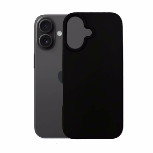 3mk Silikoninen Suojakuori iPhone 16 Plus:lle - Musta