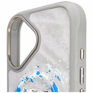 Nimmy Pantera MagSafe Suojakuori iPhone 16:lle - vaaleanharmaa