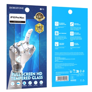 Borofone Tempered glass BF6 Diamond Armor Full Screen HD for Iphone 16 Pro Max - 10 pieces