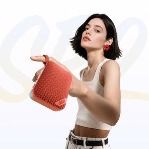 QCY SP2 IP67 Bluetooth Speaker with RGB Backlight and Stereo Mode - Red