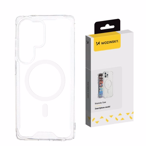 Wozinsky Clear Corner MagSafe Suojakuori Samsung Galaxy S25+:lle - läpinäkyvä