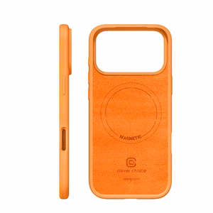 Crong Color Cover Magnetic MagSafe suojakuori iPhone 17 Pro -laitteelle, oranssi