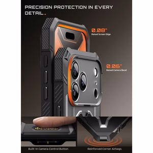 Supcase Grip Pro Mag MagSafe -suojakuori iPhone 18 Pro / 17 Pro – musta