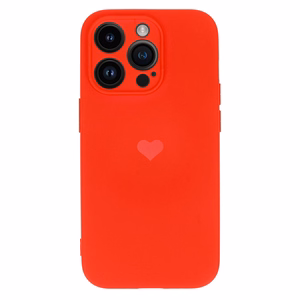 Vennus Silikoninen Heart Suojakuori iPhone 13 Pro:lle design 1 punainen