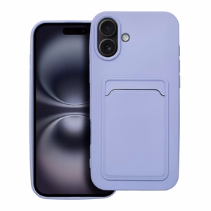 Suojakuori iPhone 16 PLUS:lle Card Case violetti
