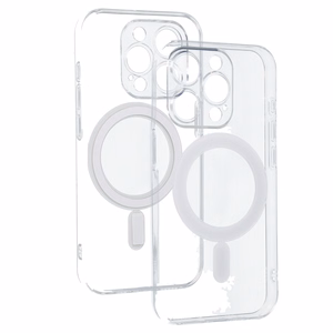 TEL PROTECT MagSilicone Suojakuori iPhone 15 Pro:lle läpinäkyvä
