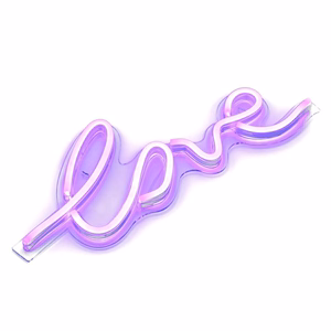 Neon LED USB:lla - LOVE-malli