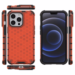 Honeycomb Asia panssari kansi TPU puskuri iPhone 13 Pro punainen
