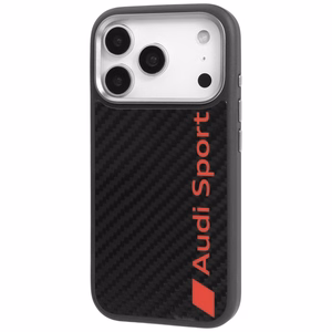 Audi R8 Carbon Fiber MagSafe Suojakuori iPhone 17 Pro:lle - Musta
