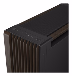 ASUS ProArt PA602 puuviimeistelty moderni musta keskikokoinen tornikotelo metallipaneelilla, musta/puu