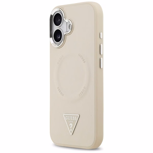 GUESS Triangle Logo MagSafe -suojakuori iPhone 17 - beige