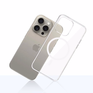 3mk Clear MagCase Suojakuori Apple iPhone 15 Pro Max:lle - läpinäkyvä