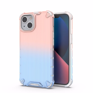 Ombre Protect Suojakuori iPhone 14:lle panssaroitu vaaleanpunainen ja sininen