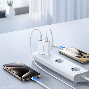 Charger Joyroom Super Slim (TCF14) (1xUSB-C;1xUSB 3A 20W) white