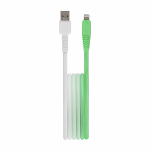 Setty cable USB - Lightning 1,5 m 2,4A KGA-L-1.52420 mint-white gradient