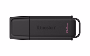 Kingston 64GB kannettava USB 3.2 musta