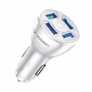 Wozinsky WCCAW 50W 4x USB-A QC auton Laturi - valkoinen
