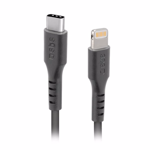 SBS TECABLELIGTC1K USB-C - Lightning Kaapeli 1m - musta