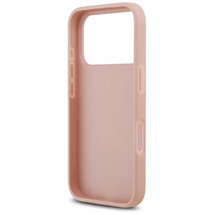 Guess Rhinestone Triangle Logo iPhone 17 Pro Suojakuori - vaaleanpunainen