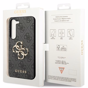 Guess GUHCS23S4GMGGR S23 S911 harmaa/harmaa kovakotelo 4G Big Metal Logo