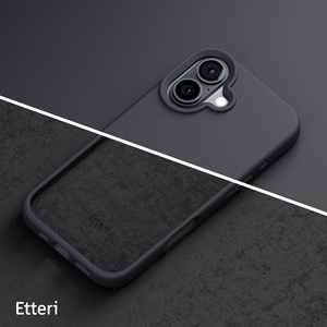 Etteri Silicone case for iPhone 16 Plus 6,7" black