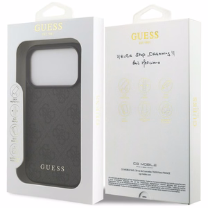 Guess 4G Classic suojakuori mallille iPhone 17 Pro / 18 Pro – musta