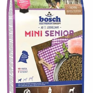 Bosch Mini Senior – pienten rotujen seniorikoirien kuivaruoka, 2,5 kg