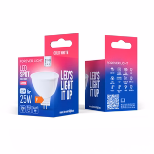 Forever Light LED-lamppu GU5,3 MR16 2,5W 250lm 6000K 12V luokka F