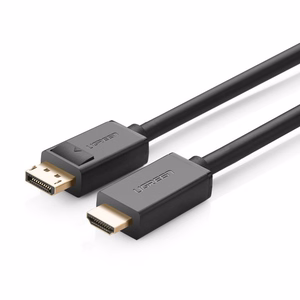 Ugreen yksisuuntainen DisplayPort - HDMI -kaapeli 4K 30Hz 32 AWG 1,5m musta (DP101 10239)