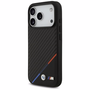 BMW M Carbon Tricolor Line MagSafe -suojakuori iPhone 17 Pro - musta