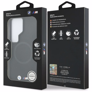 BMW M Metal Logo MagSafe -suojakuori Samsung Galaxy S26 Ultra -mallille, musta