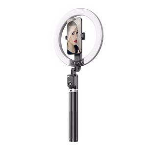 Blavec selfie-rengasvalo Aura LED rengas P-55 25cm kolmijalka + kaukosäädin + 2,3 m (RLP55-TRB23) musta