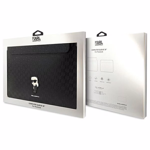 Karl Lagerfeld Saffiano Monogram Ikonik Suojakuori 16 tuuman kannettavalle - musta