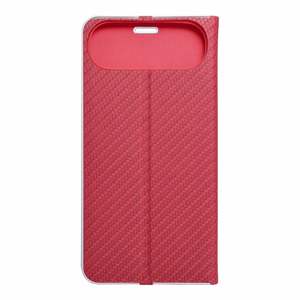 Läppäsuojakuori iPhone 17 AIR:lle Luna Book Carbon punainen