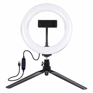 Puluz jalustakiinnike 20 cm LED-renkaalla vlogaukseen