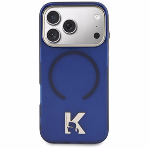Karl Lagerfeld IML K Head Logo MagSafe -suojakuori iPhone 17 Pro:lle sininen