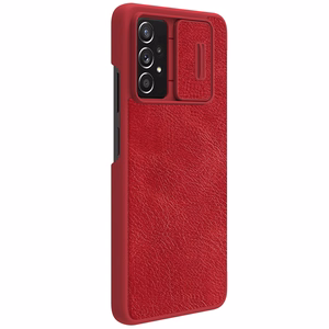 Nillkin Qin nahkainen holsteri tapauksessa Samsung Galaxy A73 punainen