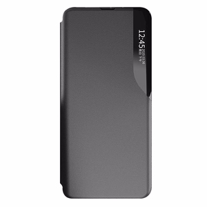 Eco Leather View Case nahkainen Suojakuori Samsung Galaxy A24 4G:lle kippujalustan kanssa sininen