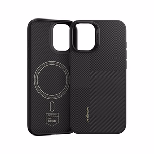 Benks Montage Magnetic Armor Pro Kevlar Case Metal Frame 600D+1500D for Iphone 16 Plus black
