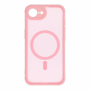 FULL MATTE MAG COVER puhelimen kuori MagSafe-yhteensopiva iPhone 16E (SE 4 2025), vaaleanpinkki