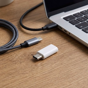 Adapteri Type C - Micro USB Blue Star - valkoinen