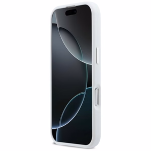 BMW M Silicon Horizontal Line MagSafe Suojakuori iPhone 17:lle - Valkoinen